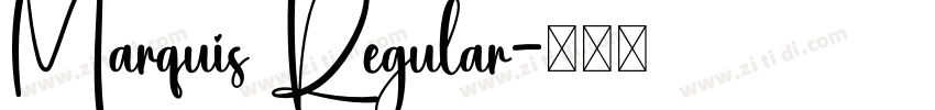 Marquis Regular字体转换